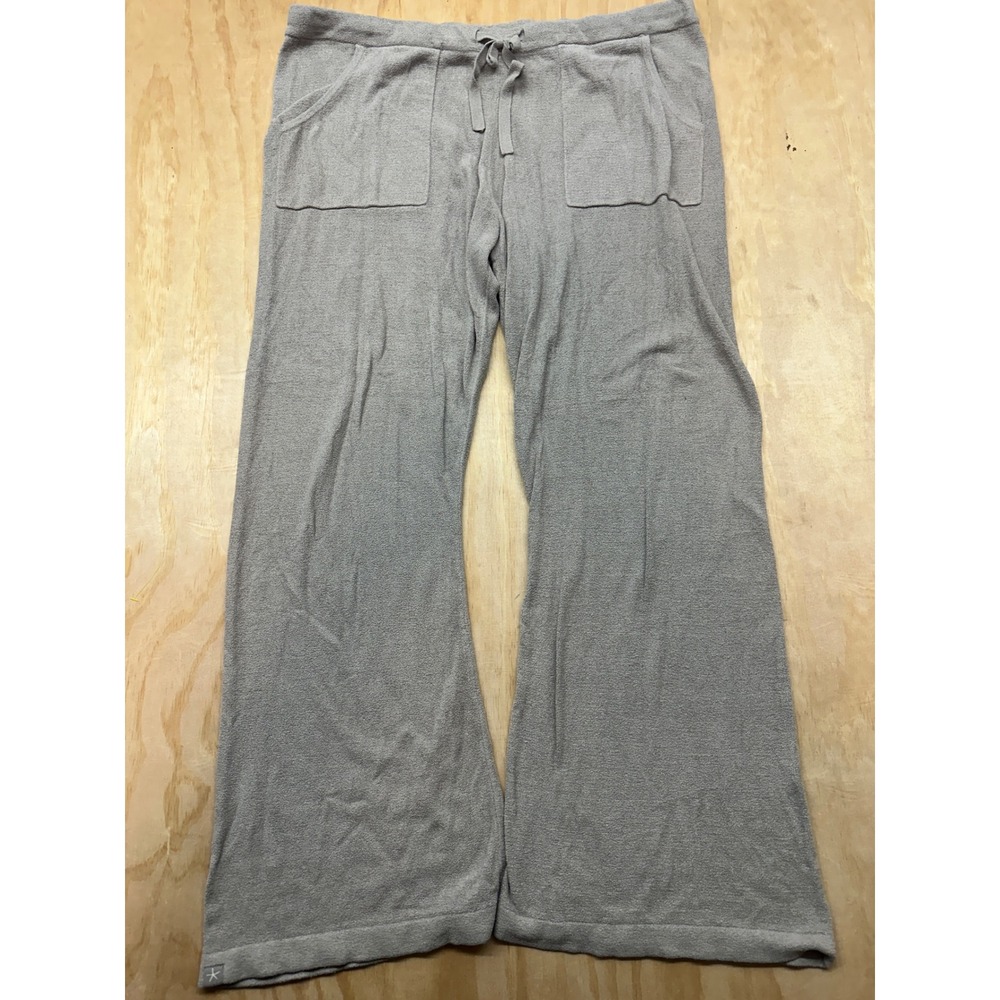 Barefoot Dreams CozyChic Ultra Lite Wide Leg Lounge Pants Gray 493 XL